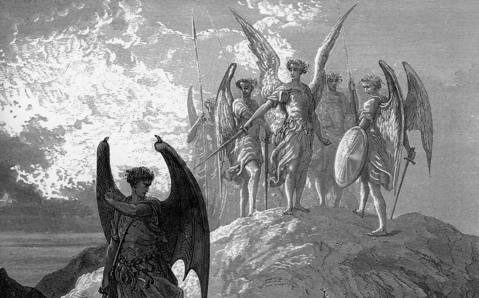 Illustration by Gustave Dore of Paradise Lost