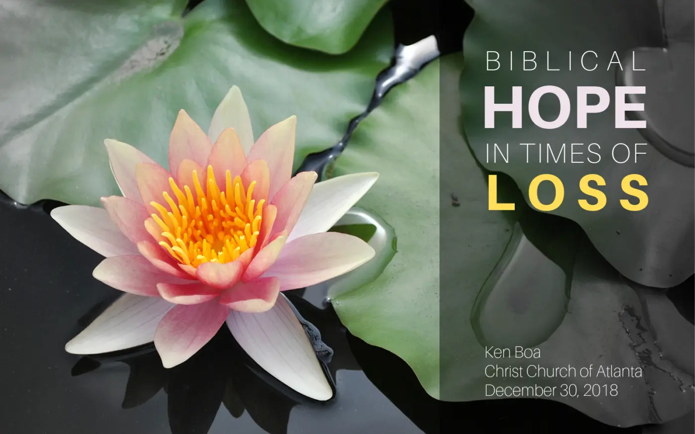 Biblical Hope in Times of Loss: Video