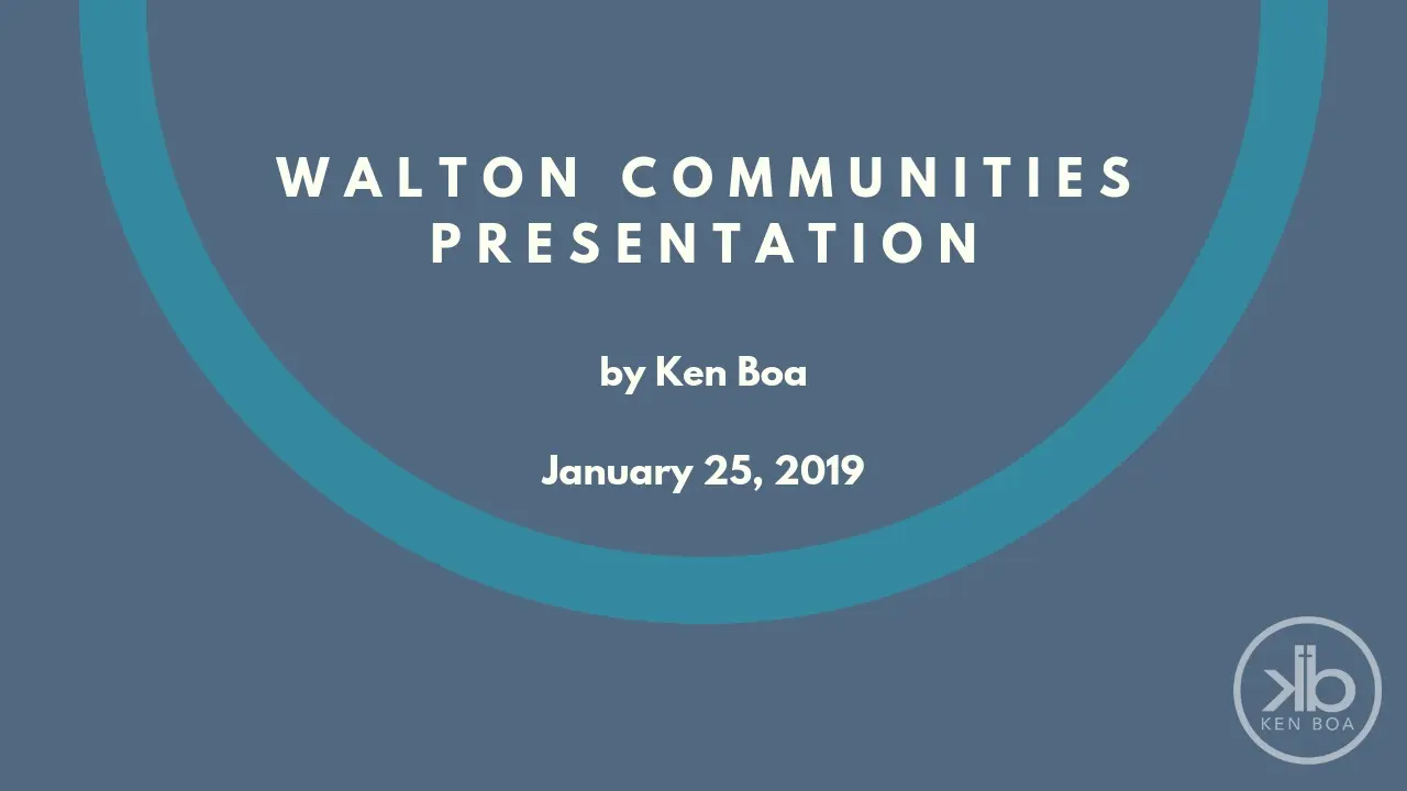 Walton Communities Presentation
