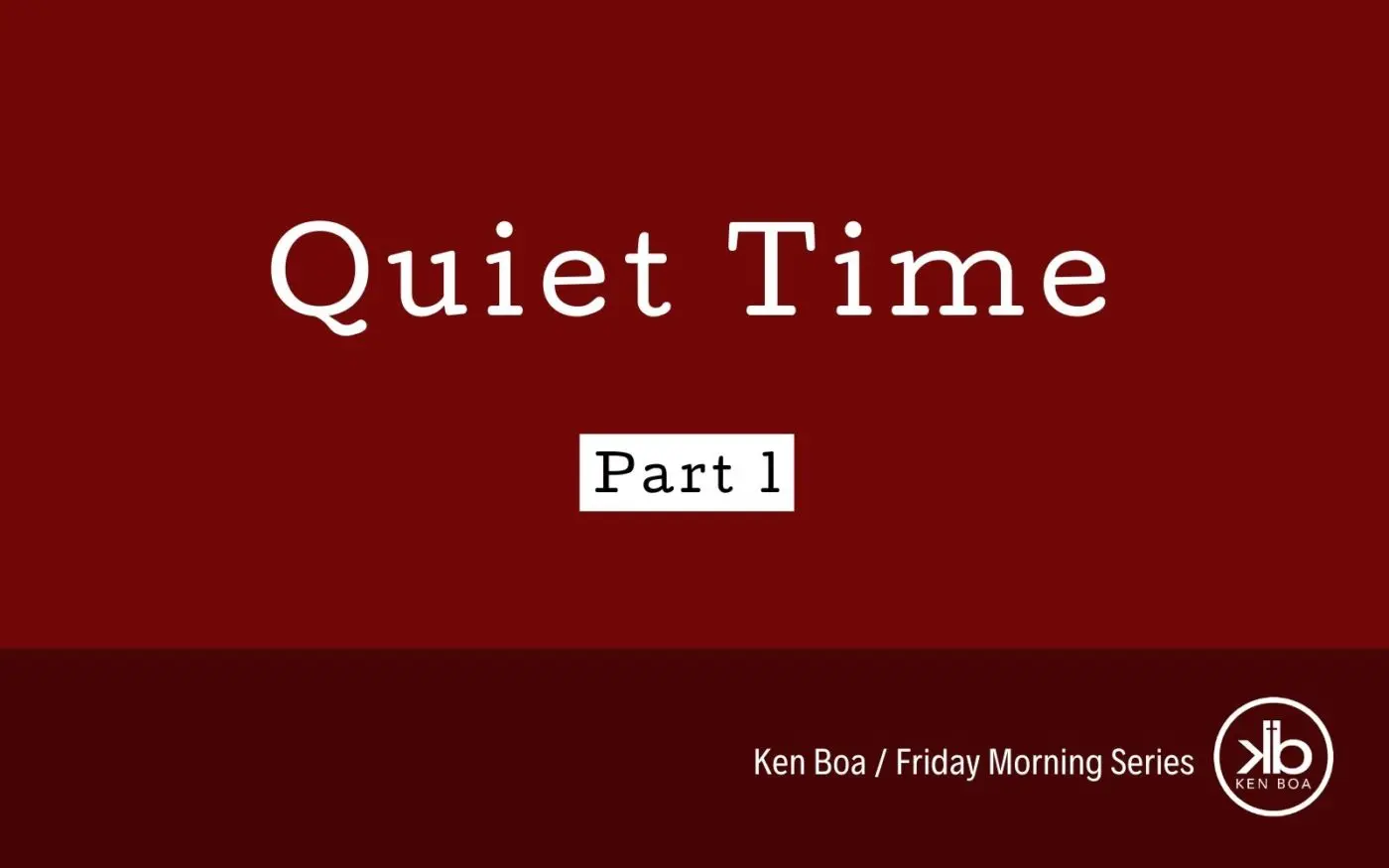 A Balanced Diet of Scripture (Quiet Time Part 1)