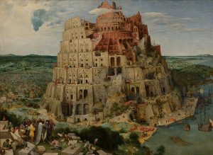 Image of the Tower of Babel by Pieter Bruegel the Elder. Some Christians believe that nations began at the tower of Babel.